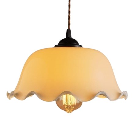 Suspension Vintage Verre Jaune - Louise Vintage