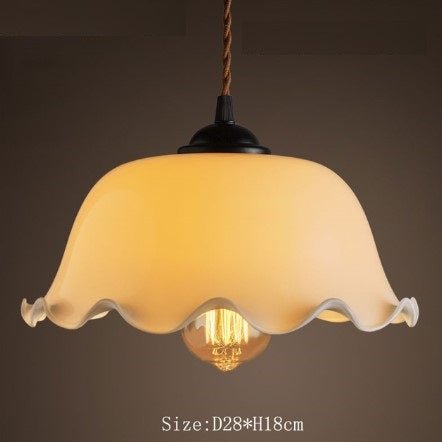 Suspension Vintage Verre Jaune - Louise Vintage