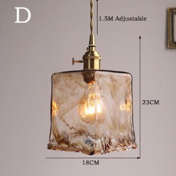 Suspension Vintage Verre Marron - Louise Vintage