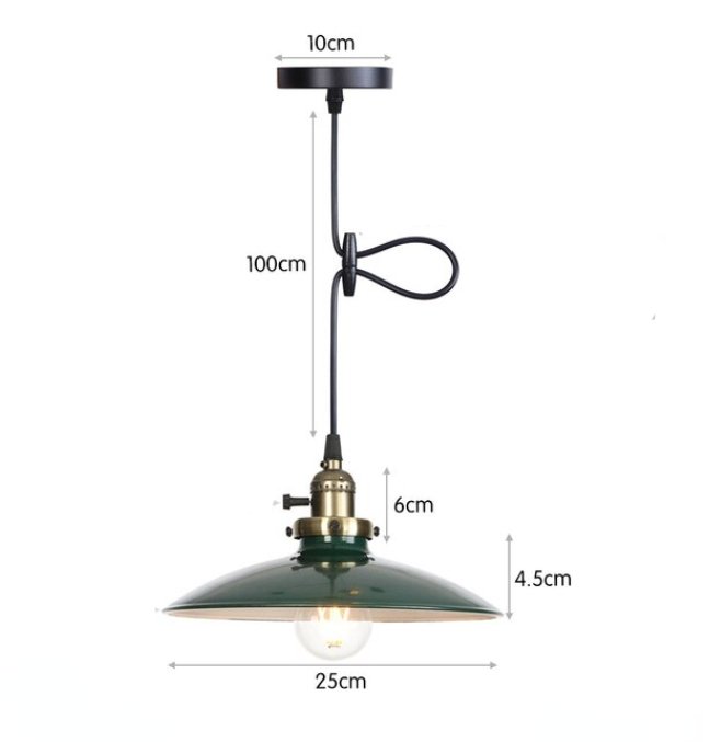 Suspension Vintage Vert - Louise Vintage