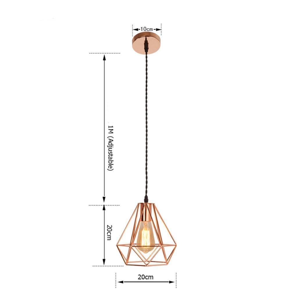 Suspension Vintage<br> Métal Or Rose - Louise Vintage