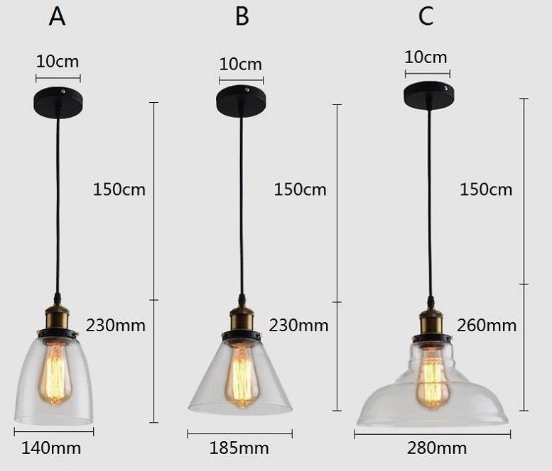 Suspension Vintage<br> Verre Fumé 14 cm - Louise Vintage