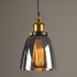 Suspension Vintage<br> Verre Gris 14 cm - Louise Vintage