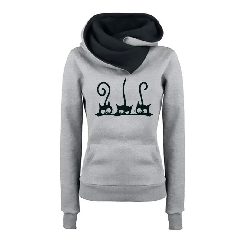 Sweat Vintage à Capuche Gris - Louise Vintage