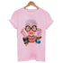 T Shirt Rétro Femme Motorcycle Rose - Louise Vintage
