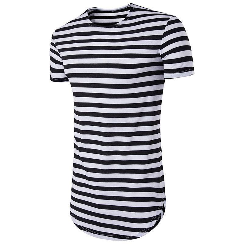 T Shirt Vintage Homme Rayé Noir - Louise Vintage