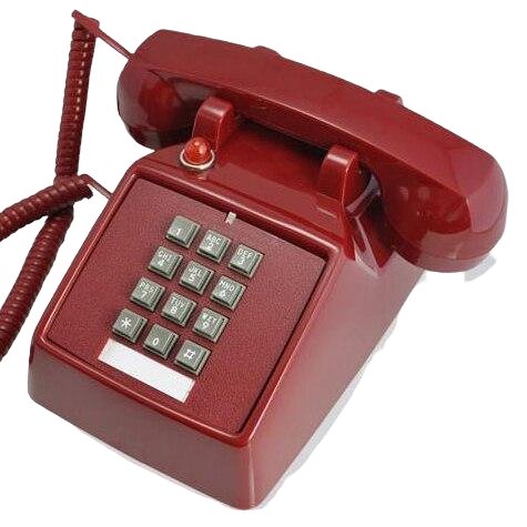 Téléphone Filaire&lt;br&gt; Vintage Rouge - Louise Vintage