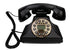 Téléphone Fixe Vintage Compatible Box Noir - Louise Vintage