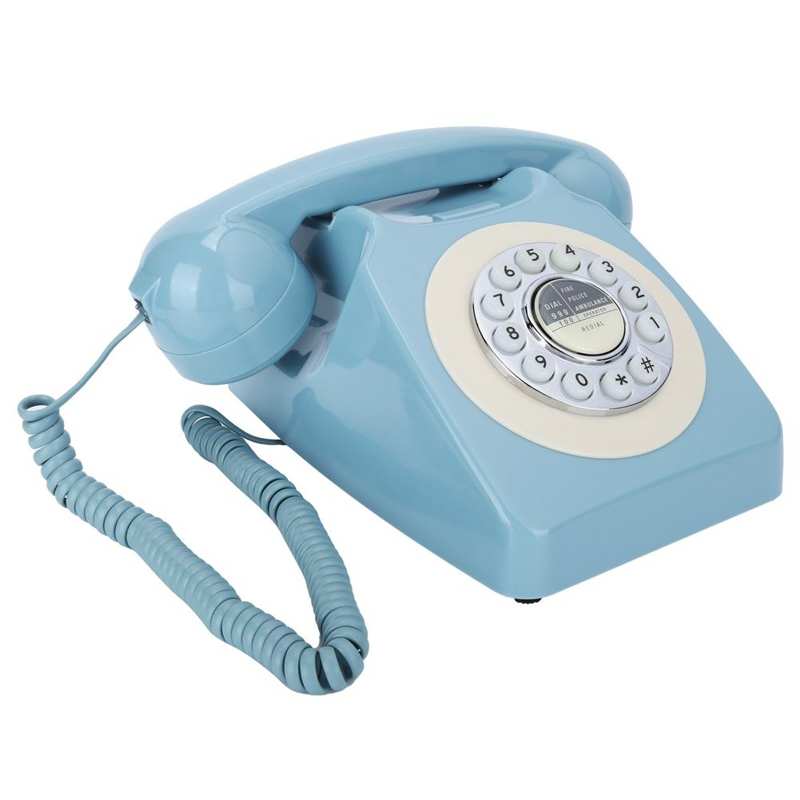 Téléphone Vintage Compatible Box Bleu - Louise Vintage