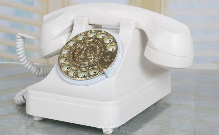 Téléphone Vintage<br> Luxe Blanc - Louise Vintage