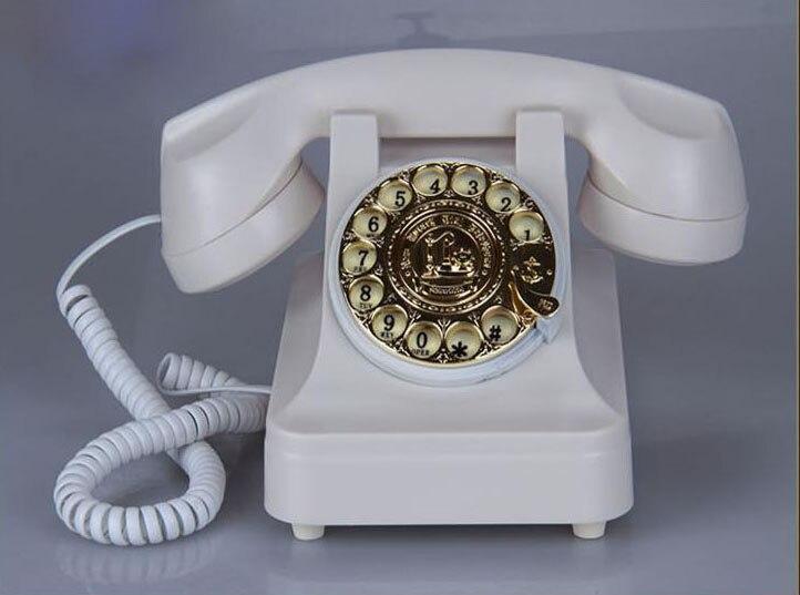 Téléphone Vintage<br> Luxe Blanc - Louise Vintage