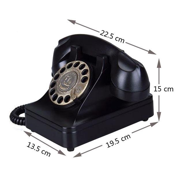Téléphone Vintage<br> Luxe Noir - Louise Vintage