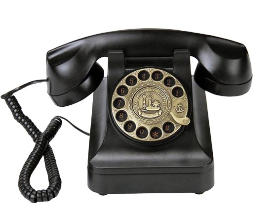 Téléphone Filaire Vintage Noir - Louise Vintage