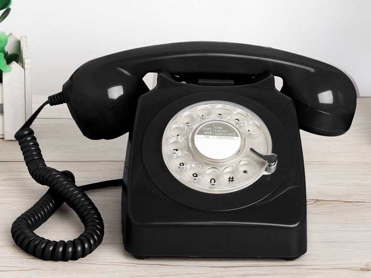 Téléphone Vintage<br> Noir - Louise Vintage