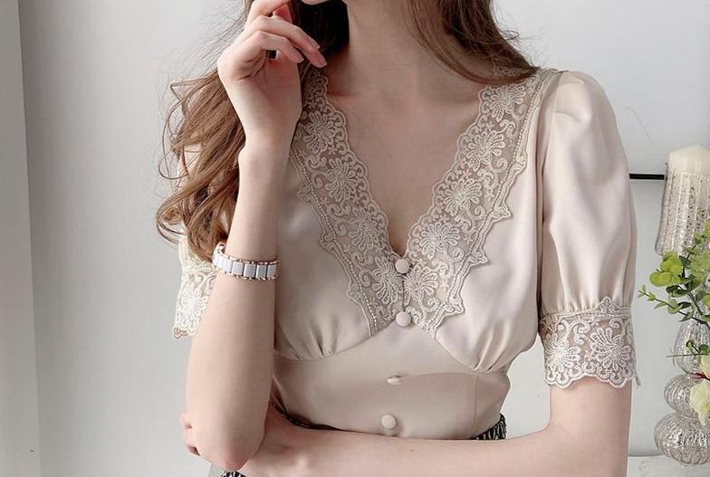 Top Vintage Années 30 Beige - Louise Vintage