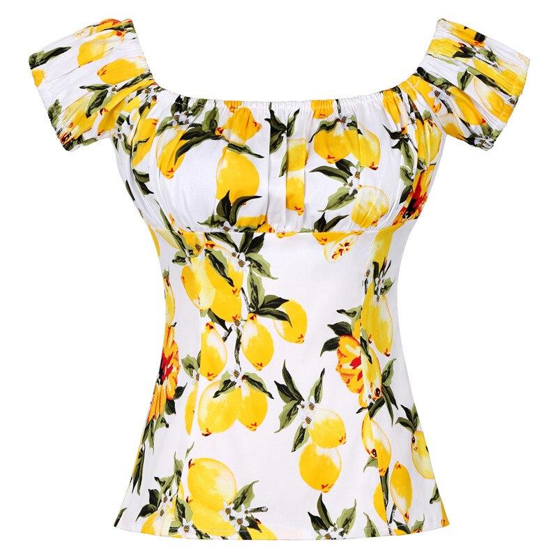 Top Vintage Années 50 Citrons - Louise Vintage