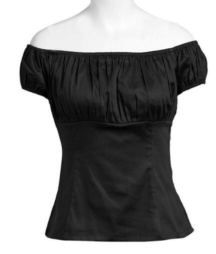 Top Vintage Années 50 Noir - Louise Vintage