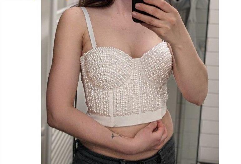 Top Vintage Bustier Creme - Louise Vintage