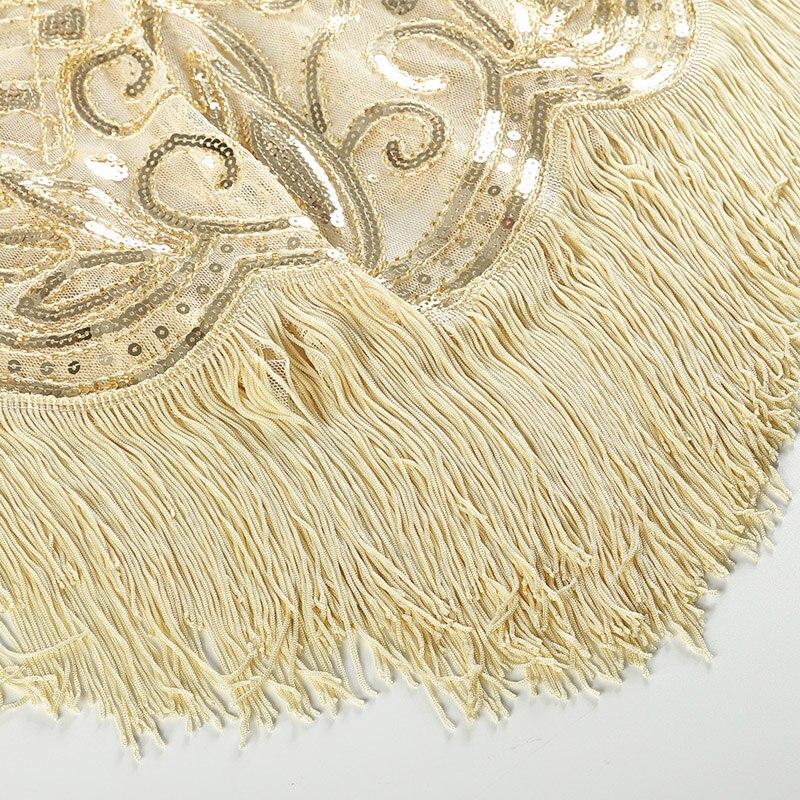 Top Vintage Châle Années 20 Beige - Louise Vintage