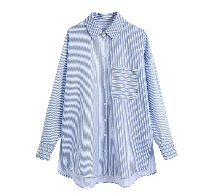 Top Vintage Hiver Bleu - Louise Vintage