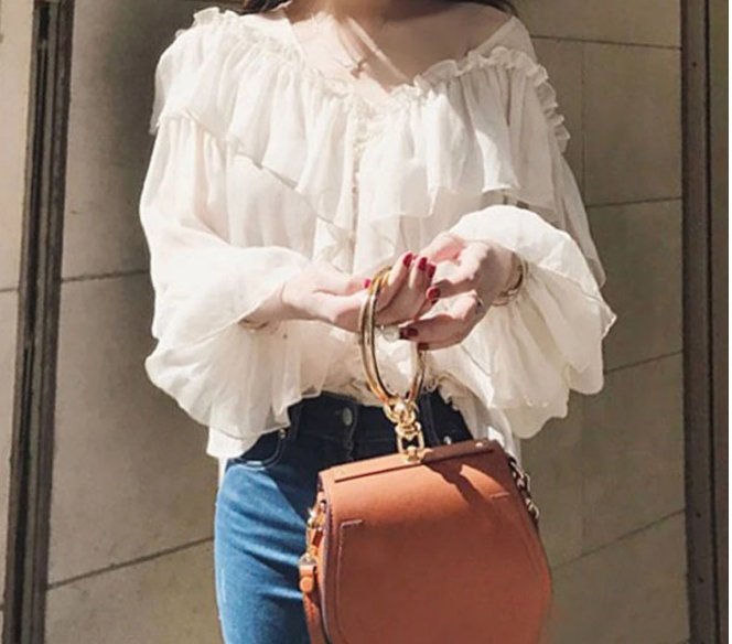 Top Vintage Mousseline de Soie - Louise Vintage