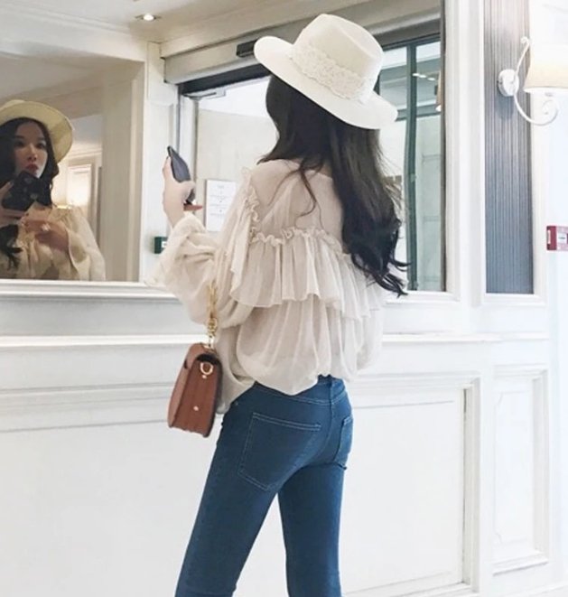 Top Vintage Mousseline de Soie - Louise Vintage