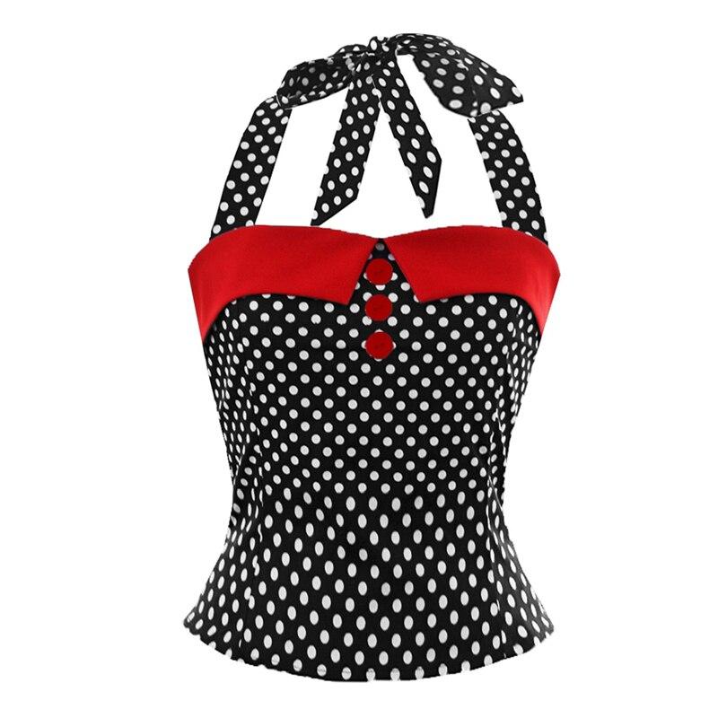 Top Vintage Pin Up Noir - Louise Vintage