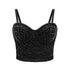 Top Vintage Strass Noir - Louise Vintage