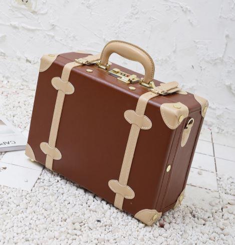 Valise Vintage Cabine Marron Beige - Louise Vintage
