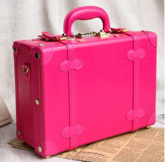 Valise Vintage Cabine Rose Bonbon - Louise Vintage