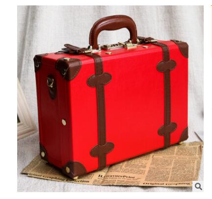 Valise Vintage Cabine Rouge Marron - Louise Vintage