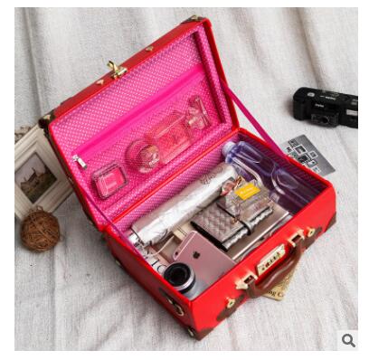 Valise Vintage Cabine Rouge Marron - Louise Vintage