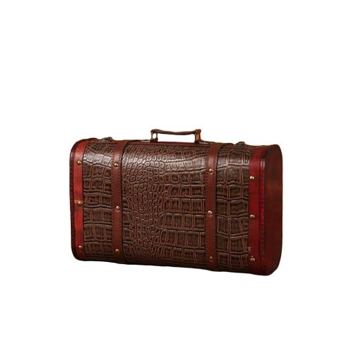 Valise Vintage<br> Déco Croco - Louise Vintage