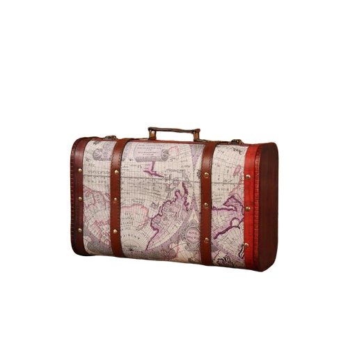 Valise Vintage<br> Déco Globe - Louise Vintage