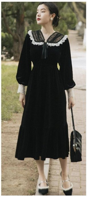 Vintage Robe Out-fit Années 40 Noir - Louise Vintage