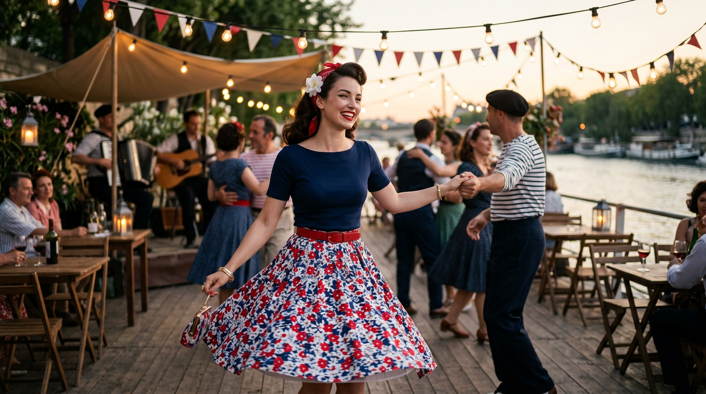 Guinguette Glamour : Le Guide Ultime du Look Rétro Chic à la Louise Vintage