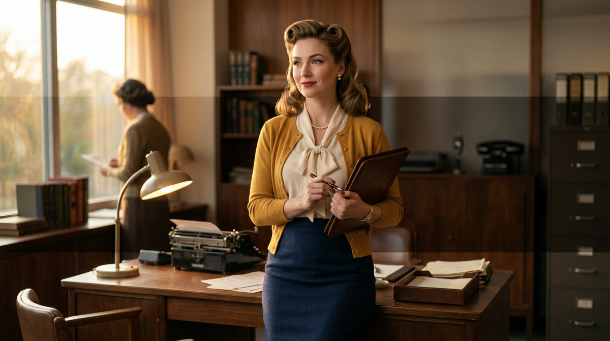Élégance Rétro au Bureau : 10 Idées de Looks Vintage Chic pour une Allure Professionnelle