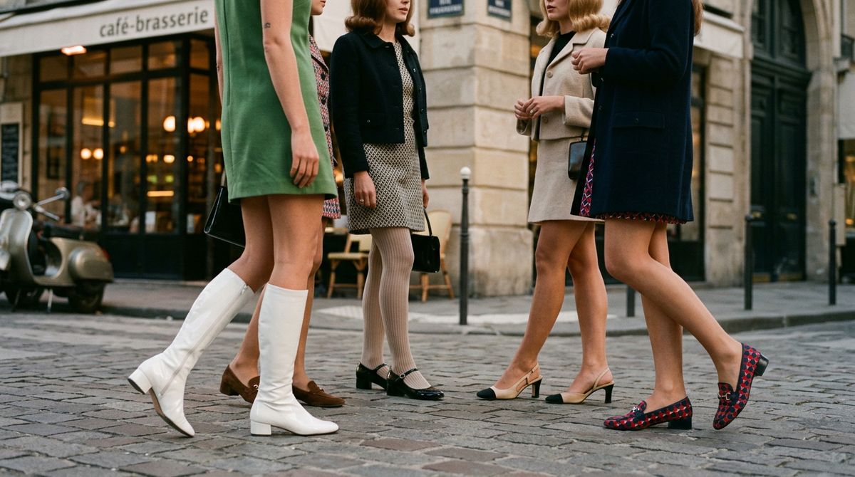 Les icônes chaussures des années 60 : style vintage et audace pour la femme Louise Vintage