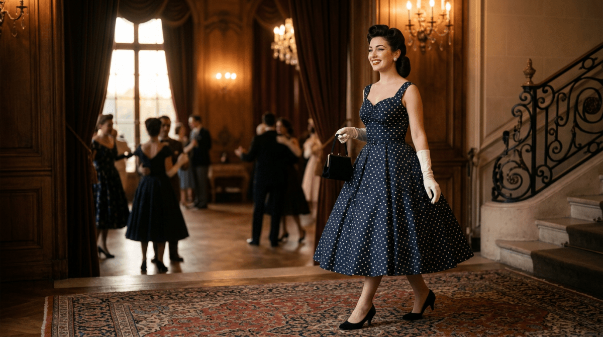 Robe de Bal Vintage : Le Guide Ultime pour un Look Rétro Inoubliable (Pin-up Incluse !) - Louise Vintage