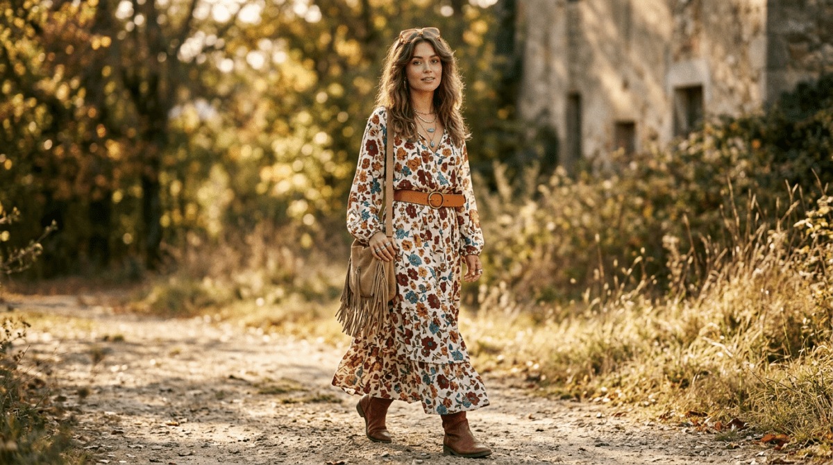 Robe Vintage Années 70 : L'Élégance Bohème et Glamour de Retour - Louise Vintage