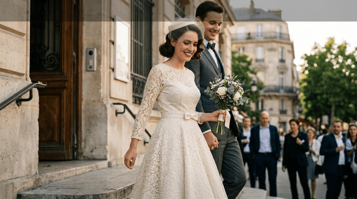 Robe Vintage Mariage Civil : L'Élégance Rétro pour un "Oui" Inoubliable - Louise Vintage