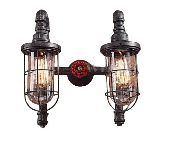 2x Appliques Murales Industrielles Loft - Louise Vintage