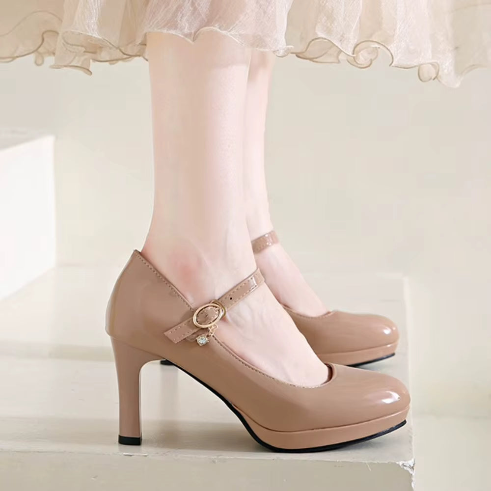 Chaussures Vintage Beige Femme