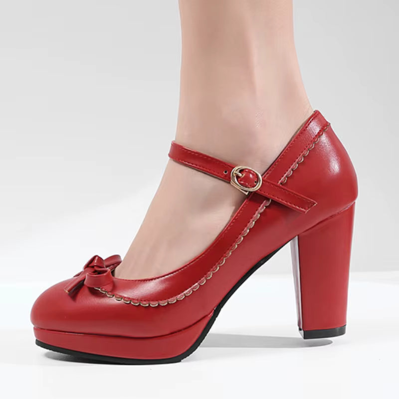 Chaussures Rockabilly Vintage Rouge