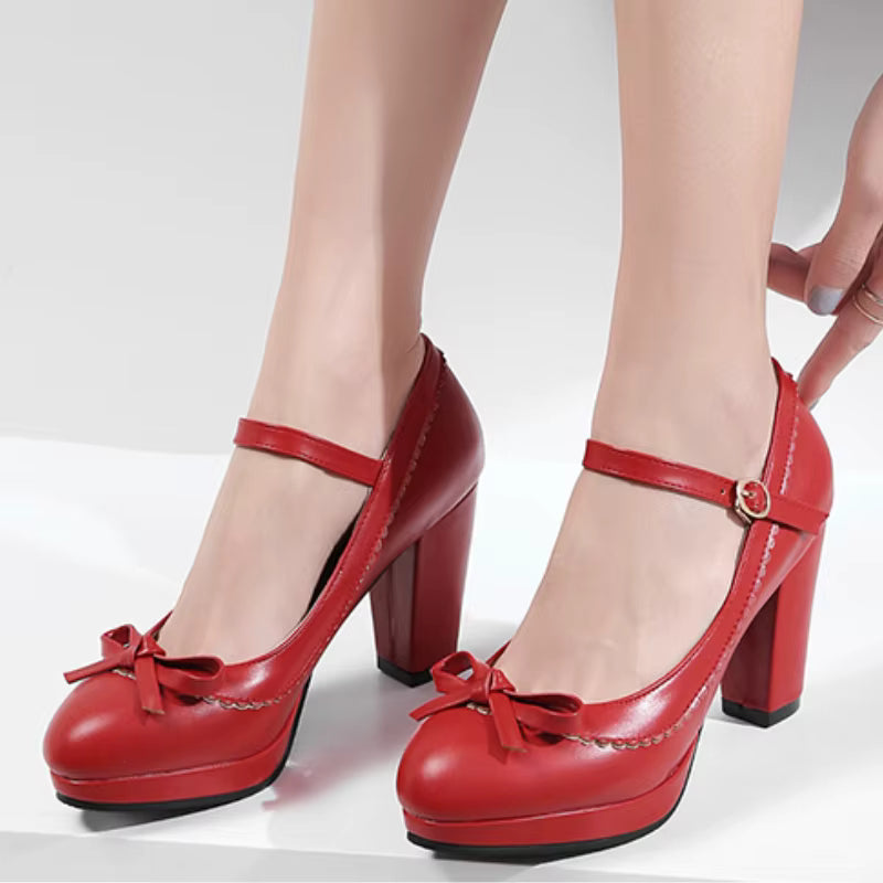 Chaussures Rockabilly Vintage Rouge