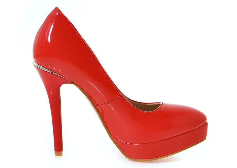 Chaussures Vintage Talons Hauts Rouge