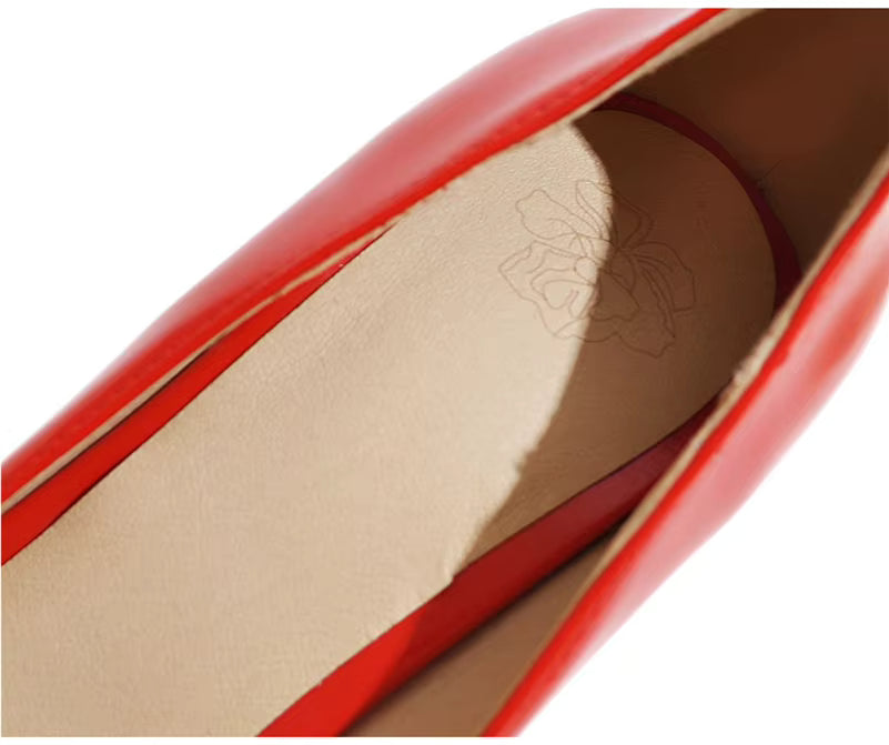 Chaussures Vintage Talons Hauts Rouge