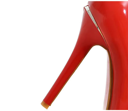 Chaussures Vintage Talons Hauts Rouge