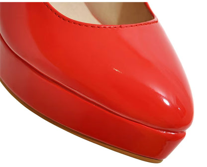 Chaussures Vintage Talons Hauts Rouge