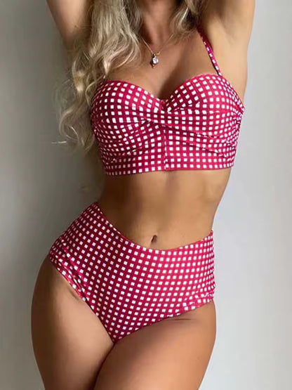 Maillot de Bain Vintage Carreaux